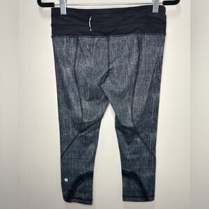 Lululemon Run Inspire II Luxtreme Fitness Leggings Women Black/White size 6
